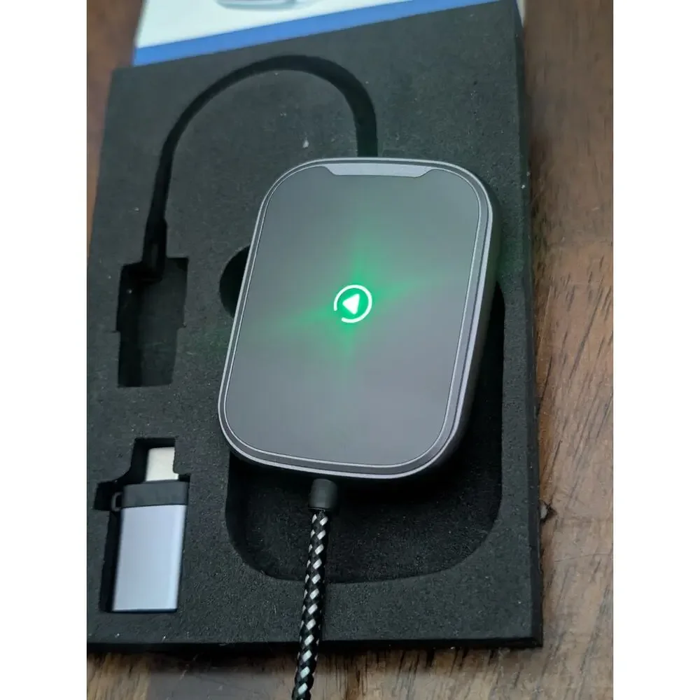 COCOCKA Wireless CarPlay Android Auto Adapter Wired to Wireless Car Dongle USB